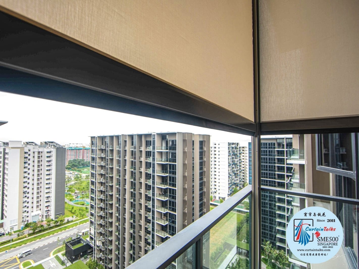 This is a Picture of Outdoor Roller blinds-Singapore HDB flat-138 Lorong 1 Toa Payoh